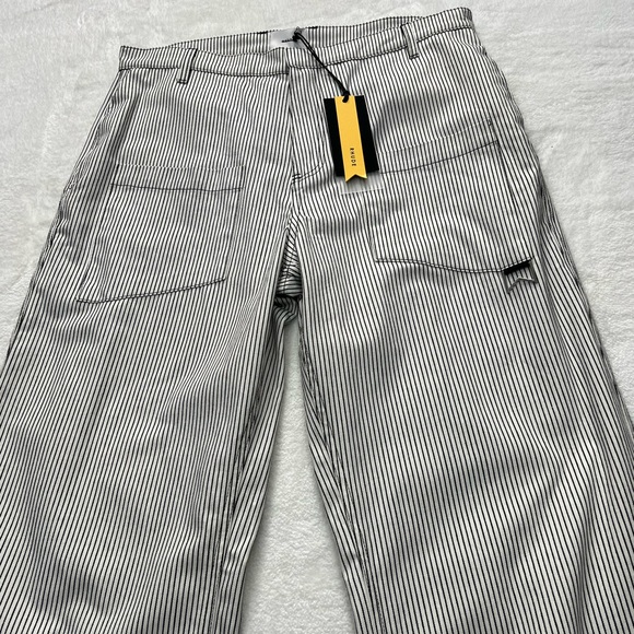 Rhude Pinstriped Front Pocket Pants White Black Men’s 2XL - Picture 3 of 9